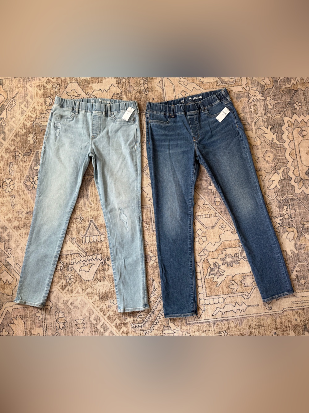 NWT Gap Kids Girls Pull-On Destructed Jegging Lot Sz 14 Plus Blue